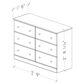Lemoore Essential 45" 6-Drawer Dresser in Swedish Grey Elm, , large