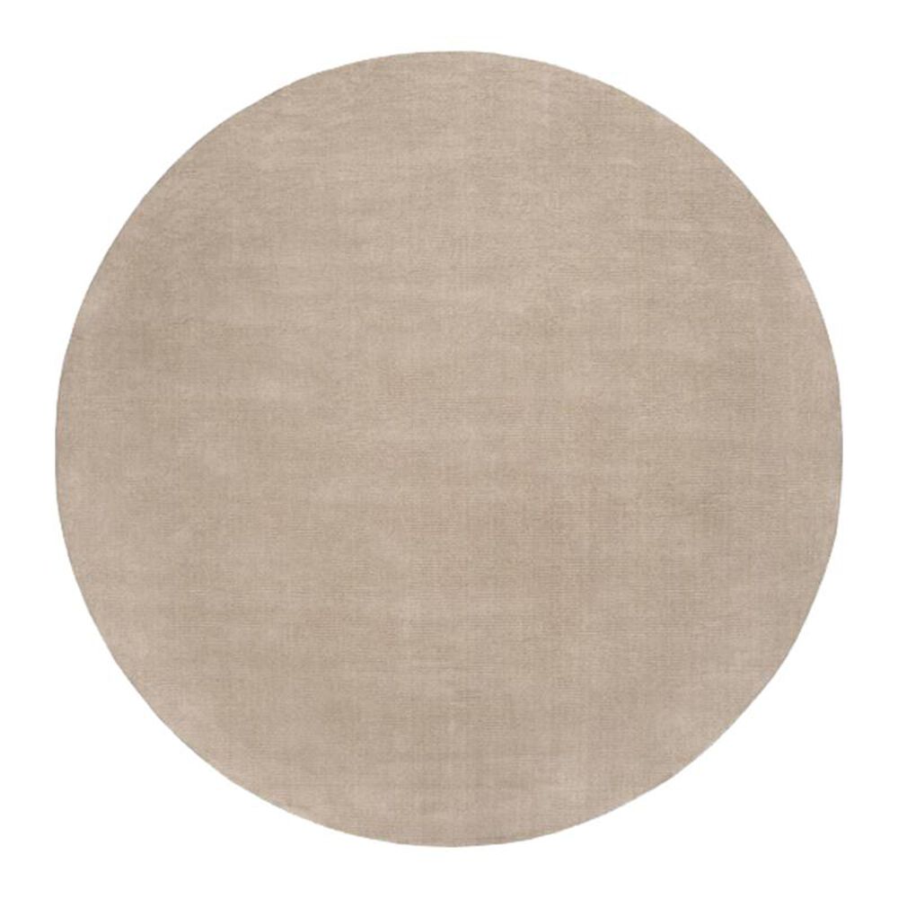 Surya Mystique M-335 8" Round Taupe Area Rug, , large