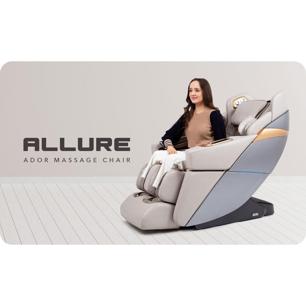 Osaki Ador 3D Allure Zero Gravity Voice Activated Massage Chair in Taupe, , large