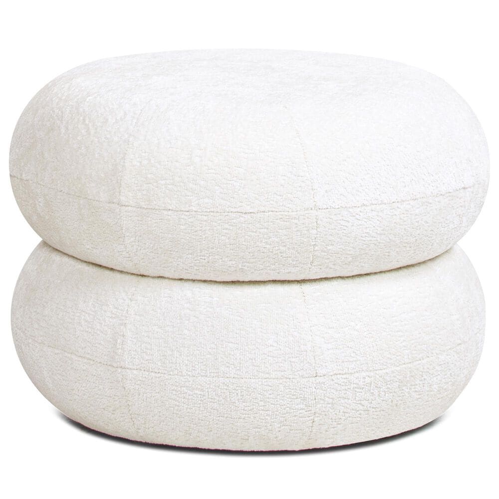 Jennifer Taylor Home Nest Pouf in Almond White, , large