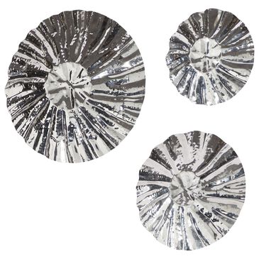 Maple and Jade 17" x 17" Glam Wall Decor in Silver (Set of 3), , large
