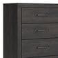 Ashley Hollivern 5-Drawer Chest in Dark Gray, , large