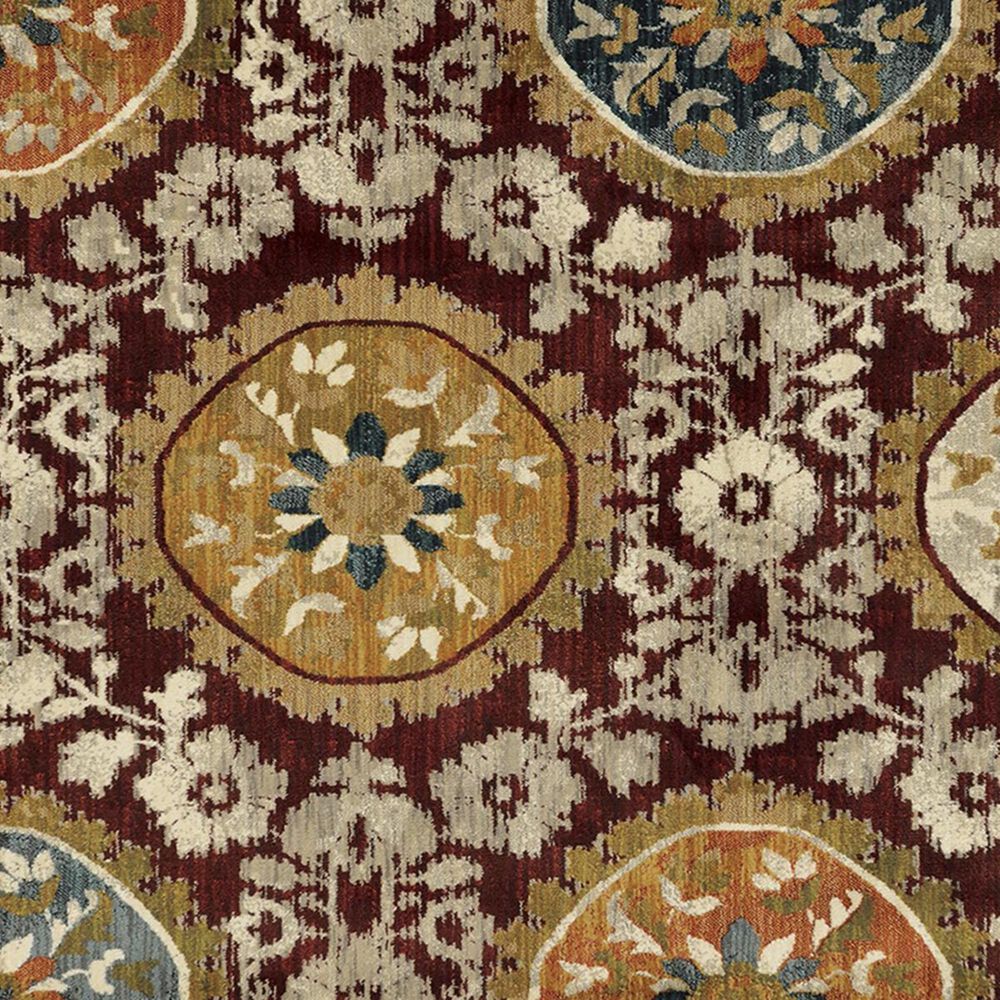 Oriental Weavers Sedona 6366A 9&#39;10&quot; x 12&#39;10&quot; Red Area Rug, , large