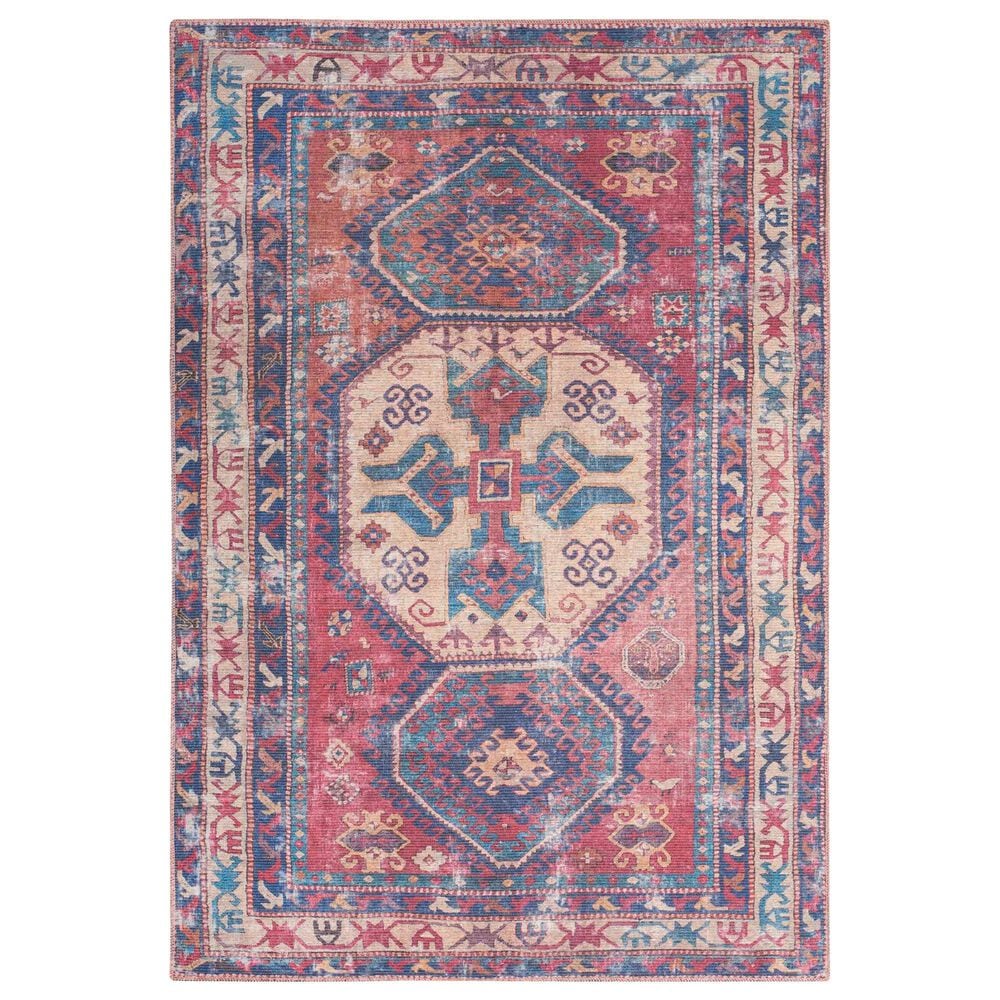 57 Grand by Nicole Curtis Series 1 9"2" x 12" Red, Beige and Navy Area Rug, , large