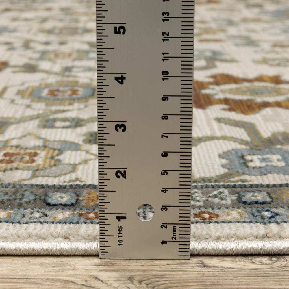 Oriental Weavers Keira Ivory and Multicolor 3&#39;3&quot; x 5&#39; Area Rug, , large