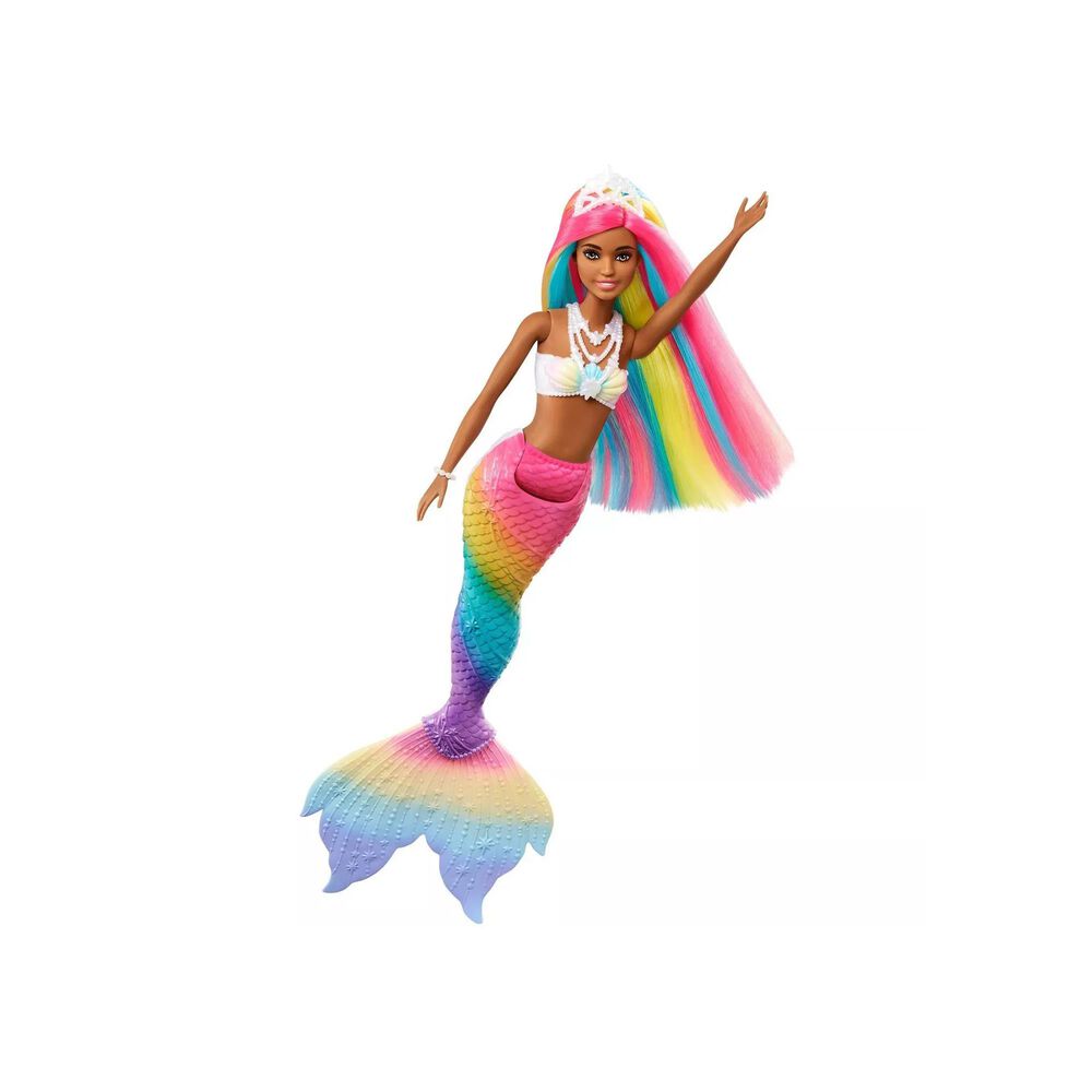 Barbie Dreamtopia Rainbow Magic Mermaid Doll with Brown Eyes, , large