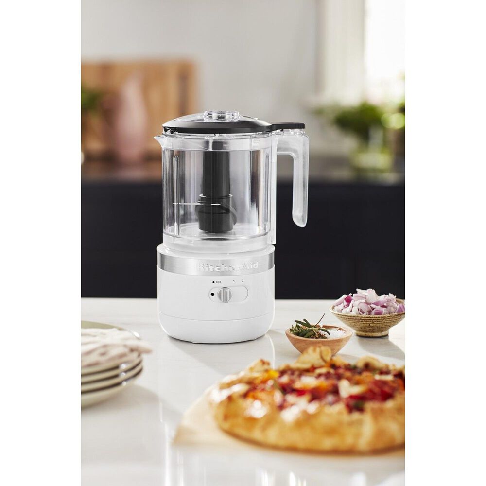 KitchenAid Cordless 5 Cup Food Chopper in White, , large