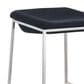 Zuo Modern Lids Barstool in Dark Gray and Silver (Set of 2), , large
