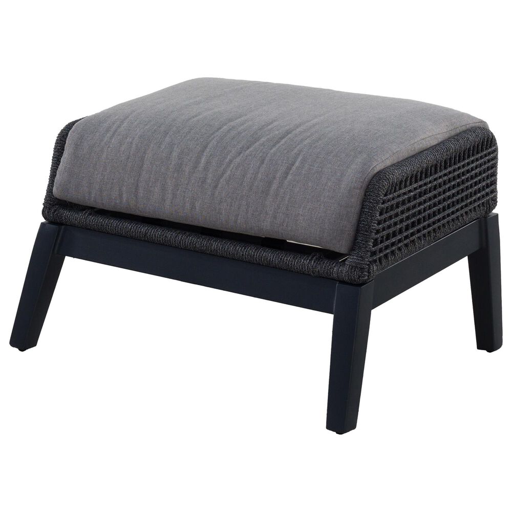 GatherCraft Cyrus Patio Ottoman with Cushion in Mystic Taupe, , large