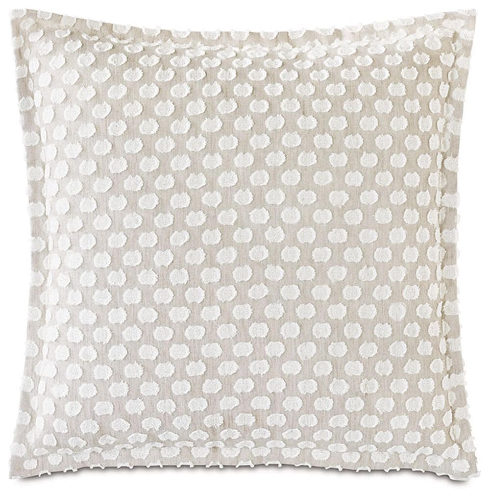 Eastern Accents Amberlynn 27" Square Euro Sham in Lilla Natural and Breeze White, , large