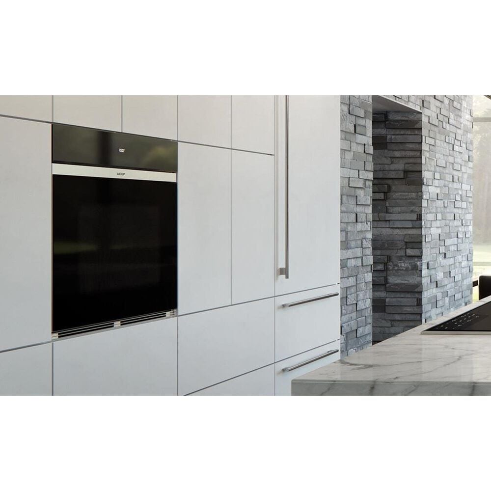 Wolf 30&quot; M Series Contemporary Built-In Single Electric Wall Oven with Convection in Black, , large