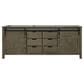Lexora Home Marsyas 80" Double Bathroom Vanity in Rustic Brown with 2 cm White Cultured Marble Top and Rectangular Sinks, , large