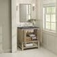 James Martin Vanities Breckenridge 30" Single Vanity in Whitewashed Oak with 3 cm Parisien Bleu Quartz Top, , large