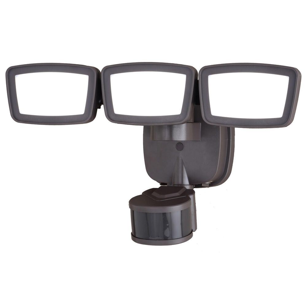 Vaxcel 13.25" 3-Light Motion Sensor Outdoor Security Flood Light in Bronze, , large