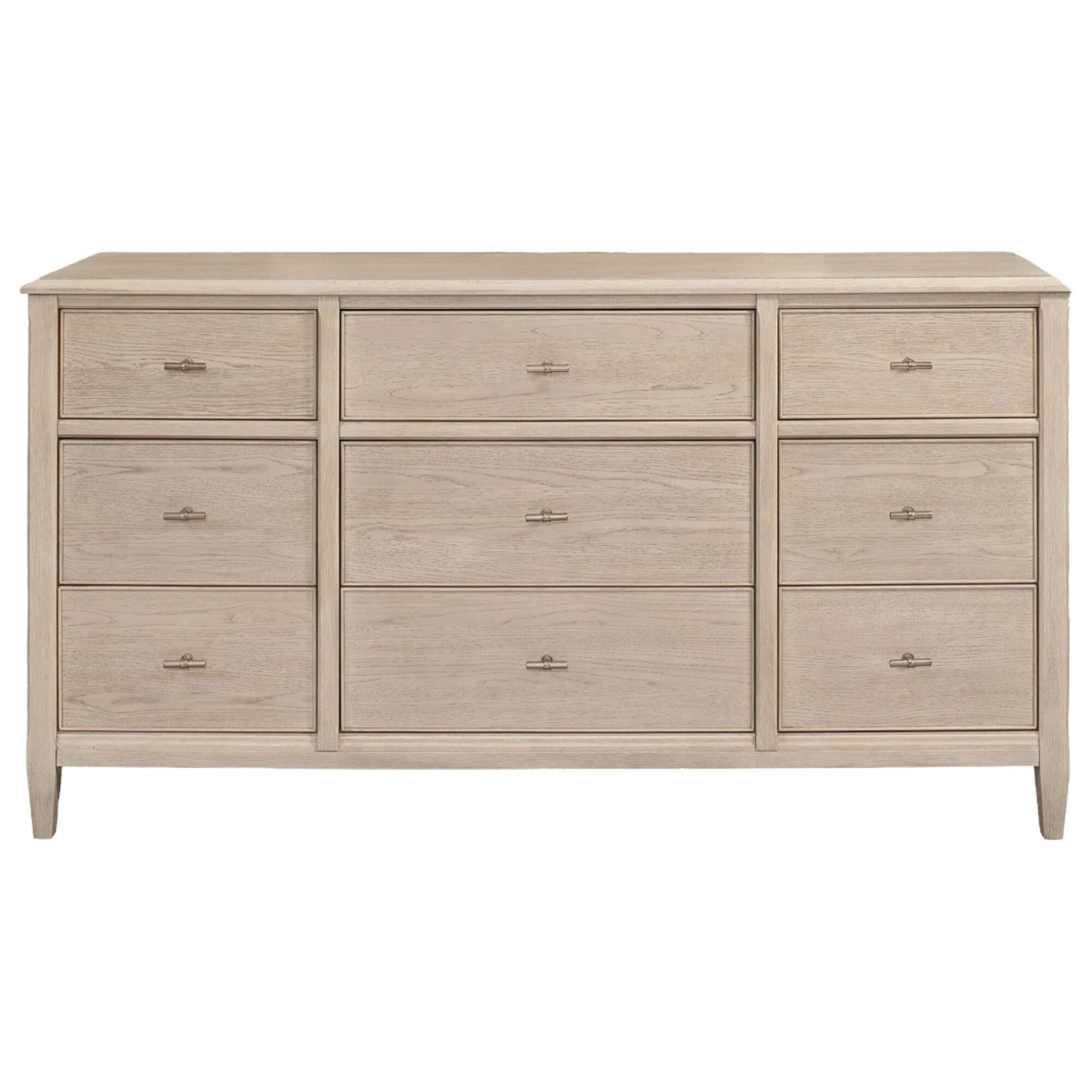 Riverside Furniture Carmella 9-Drawer Dresser in Pebble Oak