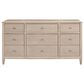 Riverside Furniture Carmella 9-Drawer Dresser in Pebble Oak, , large