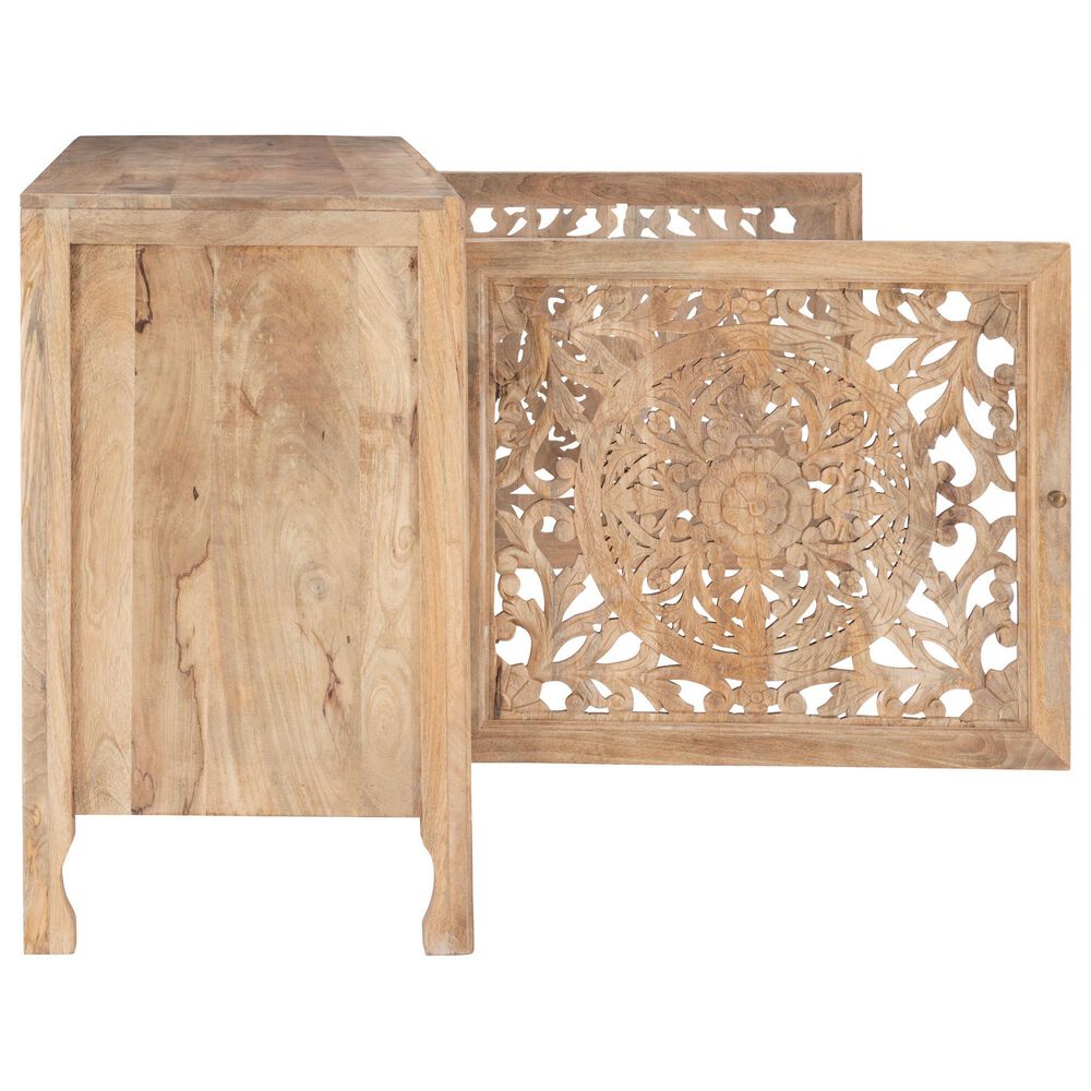 Linon Home Decor Haven 2-Door Cabinet in Antique Brown, , large