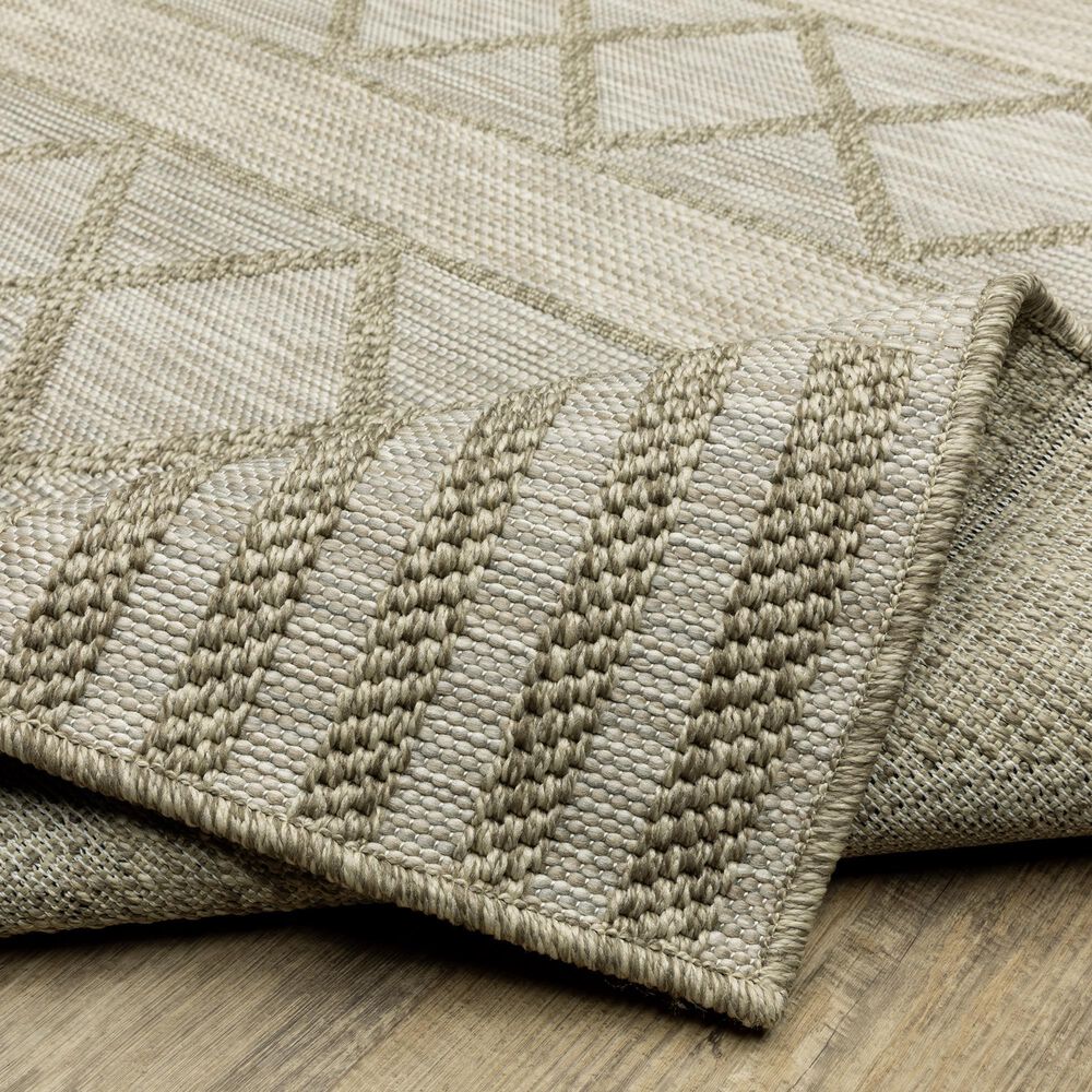 Oriental Weavers Tortuga TR11A 1&#39;10&quot; x 7&#39;6&quot; Beige Runner, , large