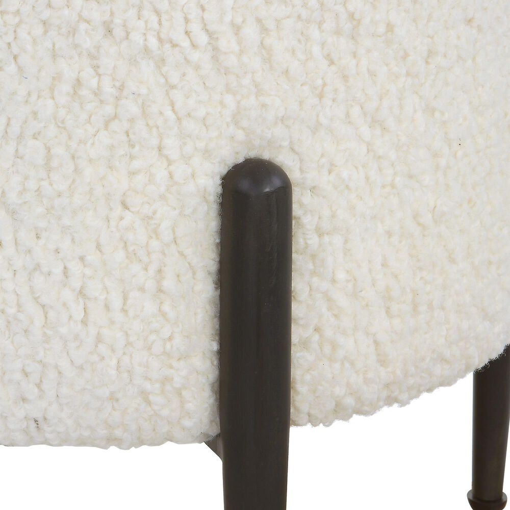 Uttermost Arles Ottoman in White, , large
