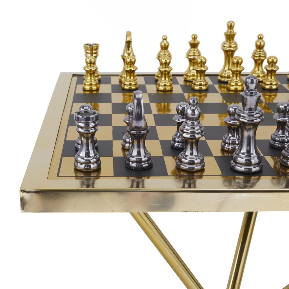 Maple and Jade Table Chess Home Decor Game Set in Gold, , large