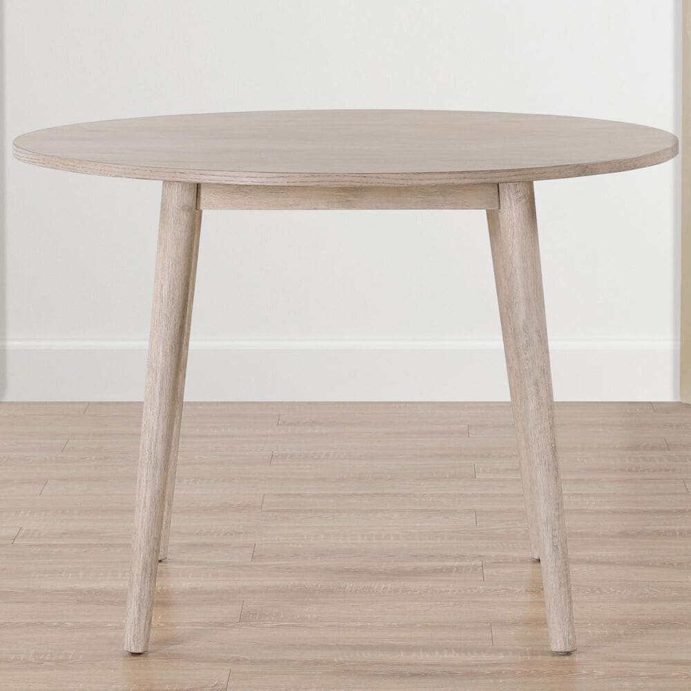 Steve Silver Willow 42&quot; Round Dining Table in Tan - Table Only, , large