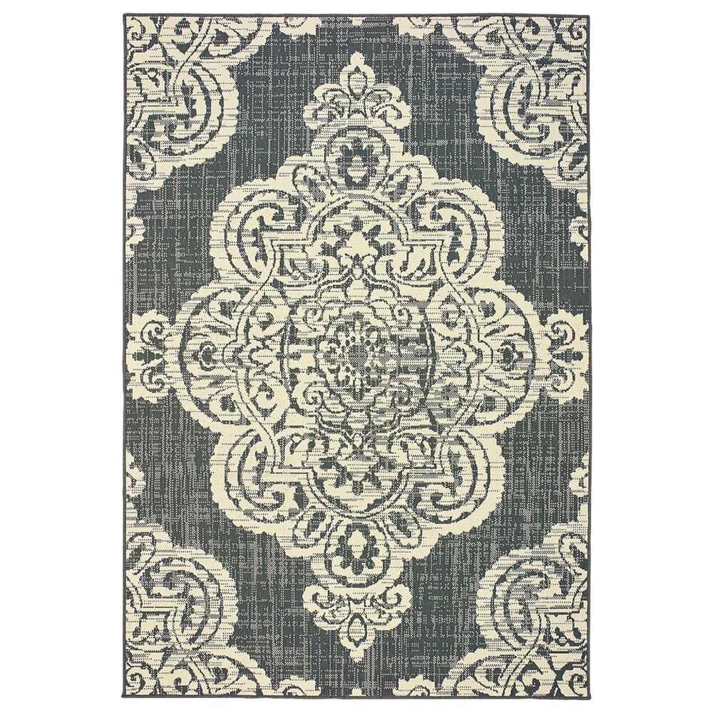 Oriental Weavers Marina 5929E 1"9" x 3"9" Grey and Ivory Runner, , large