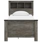 Ashley Frandern Twin Bookcase Bed with Storage in Warm Gray, , large