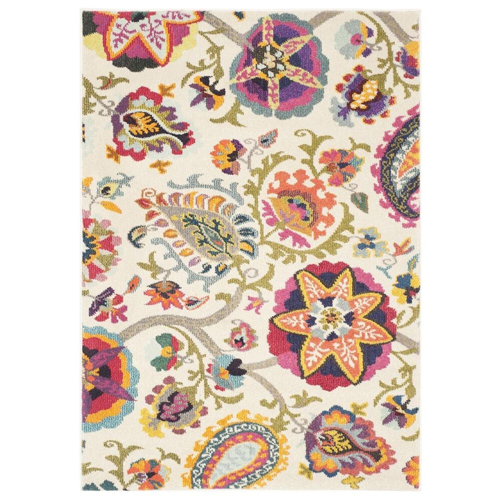 Safavieh Monaco MNC229A-3 3&#39; x 5&#39; Ivory/Multi Area Rug, , large