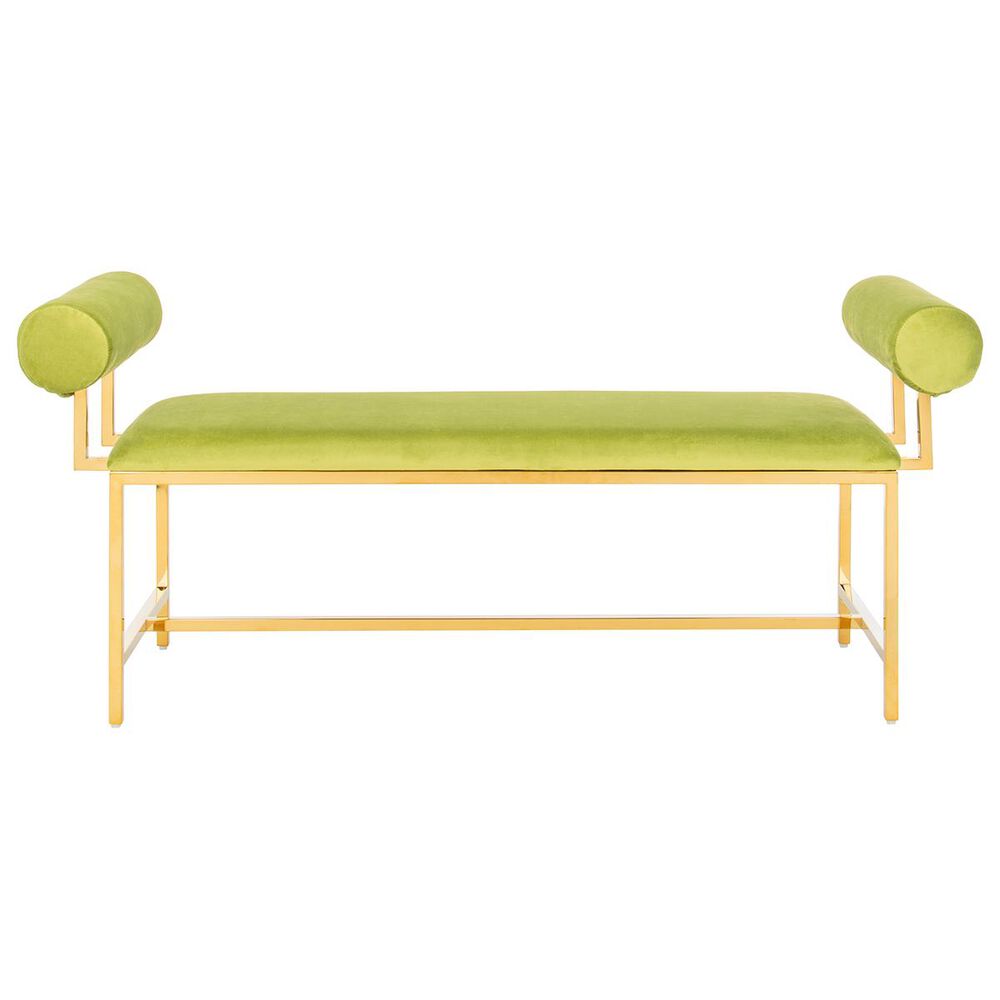 Safavieh Jupitor Bench in Key Lime/Gold, , large
