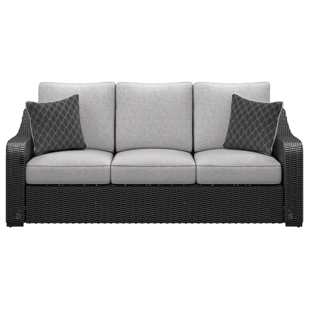 Ashley Beachcroft 5-Piece Fire Pit Conversation Set in Light Gray, , large