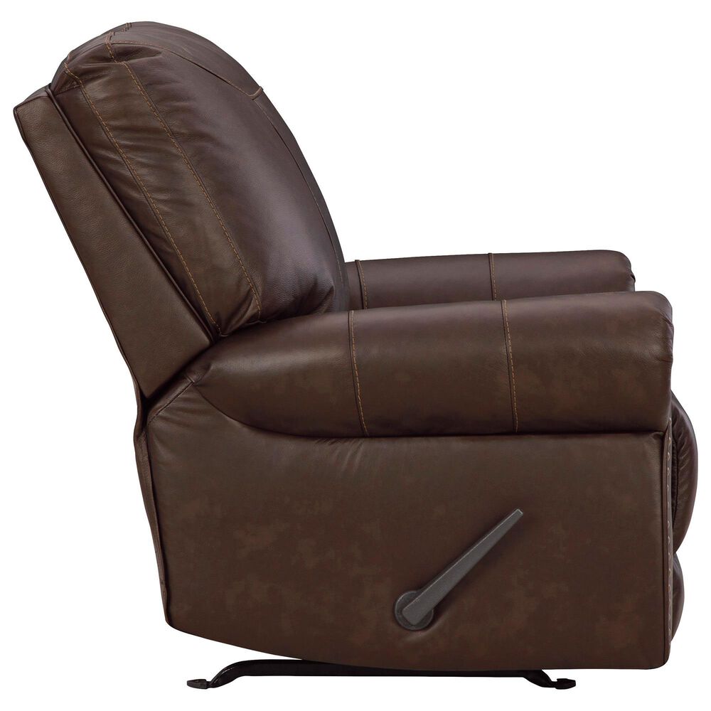 Ashley Colleton 3-Piece Stationary Living Room Set with Rocker Recliner in Dark Brown, , large