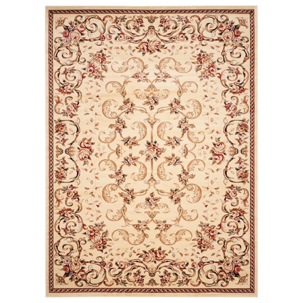 Safavieh Lyndhurst LNH327 8" x 11" Ivory and Beige Area Rug, , large