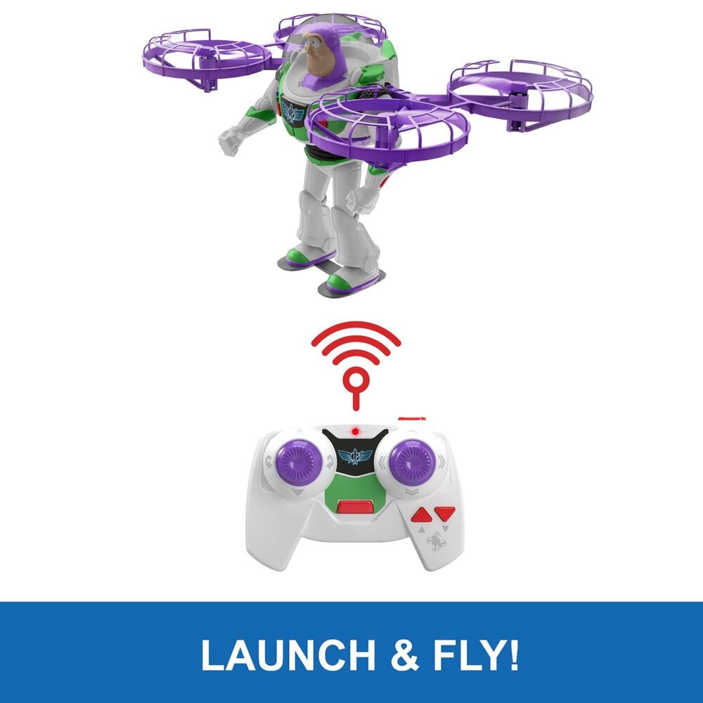 Pixar Flying RC Hi-Tech Edition Buzz Lightyear Action Figure, , large