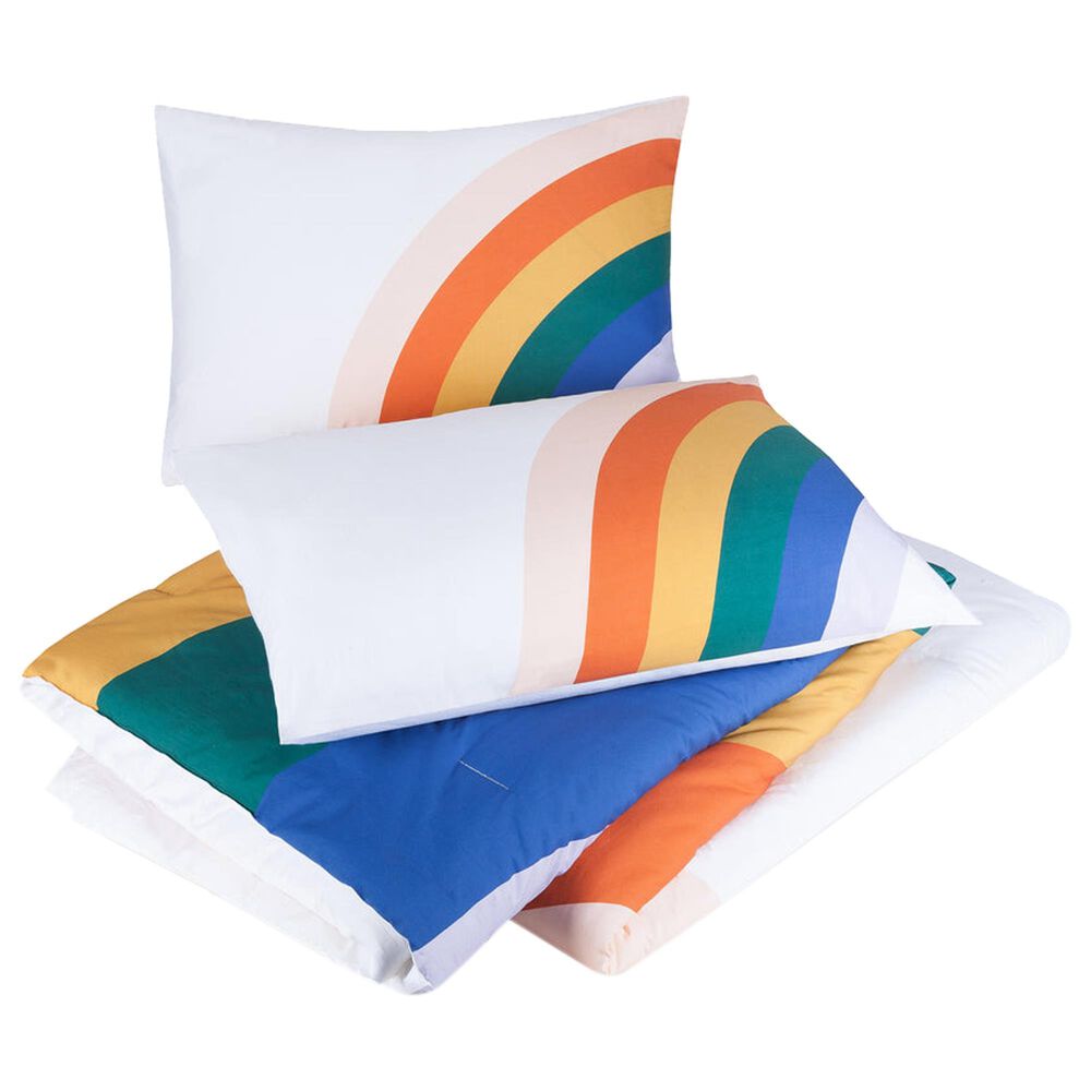 Peking Handicraft Rainbow 2-Piece Twin Comforter Set in Multicolor, , large