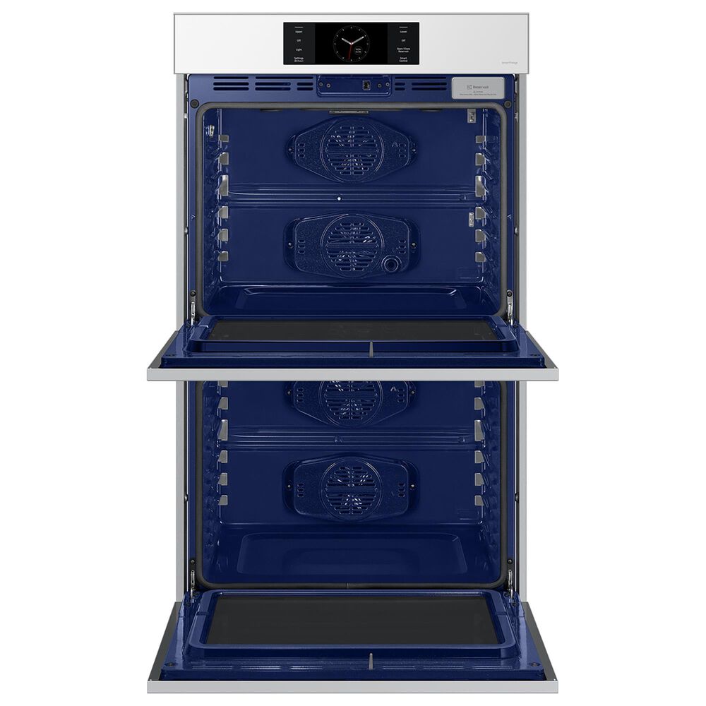 Samsung Bespoke Bespoke 30&quot; Double Electric Wall Oven with Convection in White Glass, , large