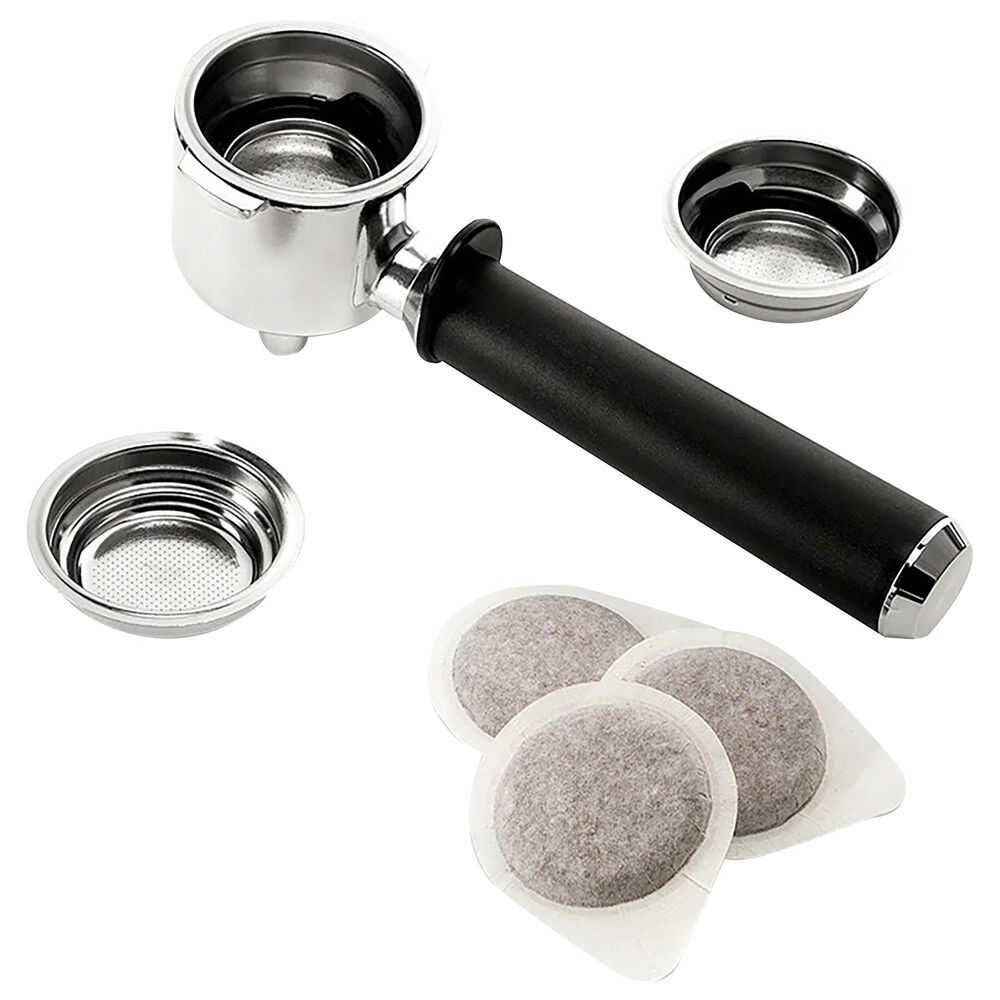 DeLonghi All-In-One Cappuccino, Espresso with Coffee Maker in Black and Stainless Steel, , large