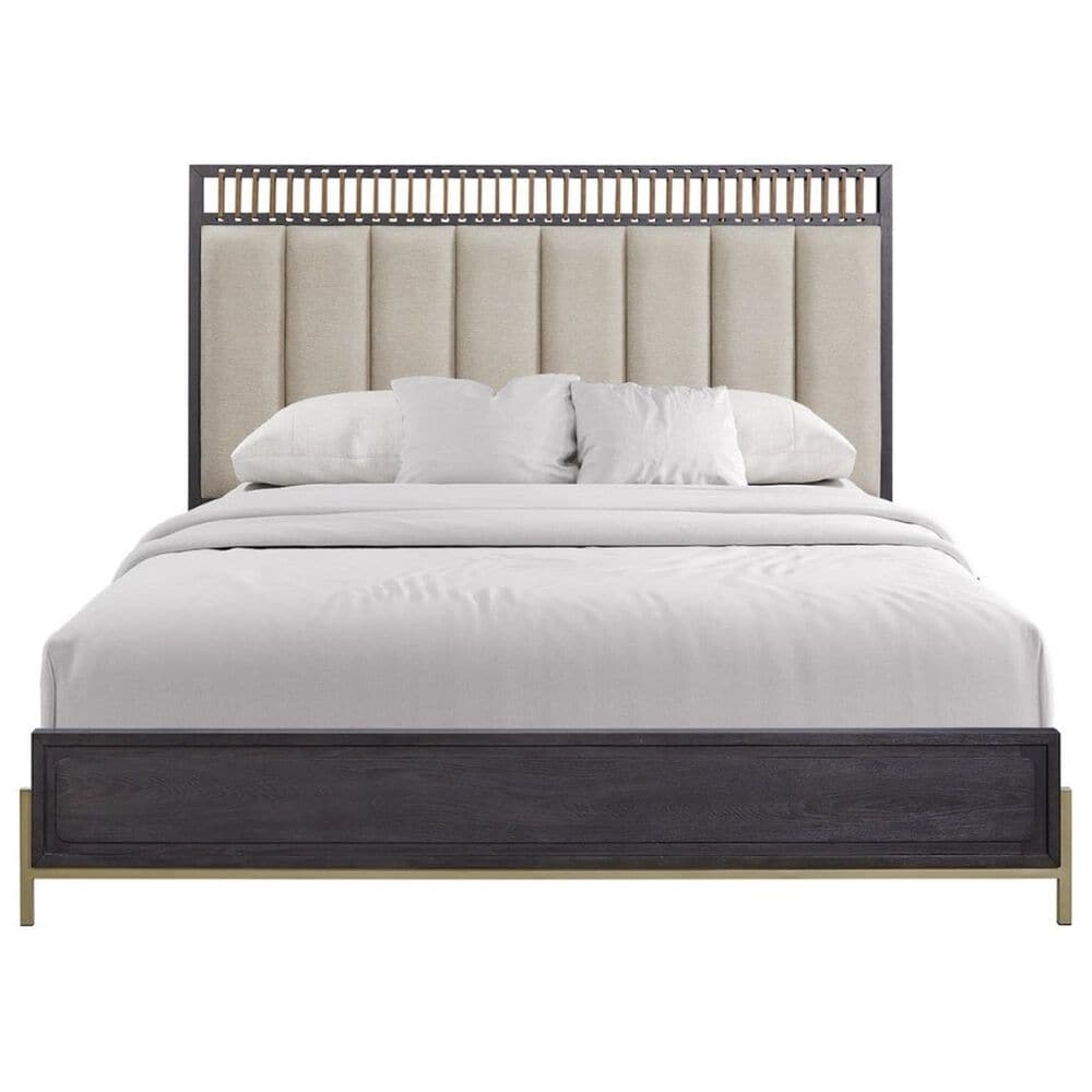 Sterling Timber Elure King Upholstered and Strap Panel Bed in Peppercorn, , large