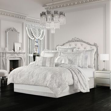 J. Queen New York Brunello 4-Piece Queen Comforter Set in Platinum, , large