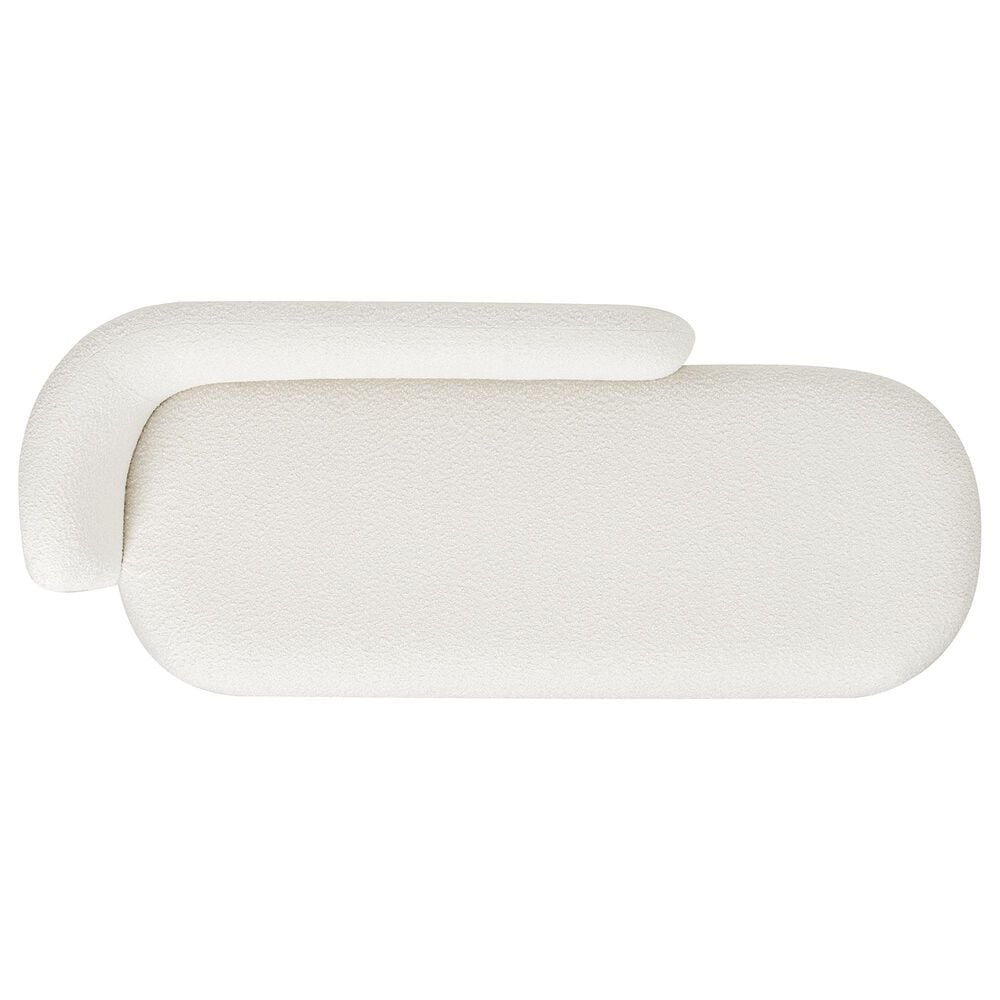 Jennifer Taylor Home Aire Right Arm Facing Chaise Lounge in Ivory White, , large