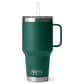 YETI Rambler 35 Oz Straw Mug with Straw Lid in Black Forest Green, , large