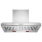 KitchenAid 48" Commercial Style Wall Mount Canopy Range Hood with Two Food Warming Lamp in Stainless Steel, , large