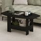 HOMLUX 2-Tier Oval Coffee Table in Espresso, , large