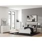 Ashley Zuraleus Dresser Mirror in Matte White, Chrome and Silver, , large