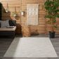 Nourison Positano 3" x 5" Light Grey Indoor/Outdoor Area Rug, , large