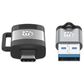 Manhattan 2-Piece USB C to USB A and USB A to USB C Adapters in Black and Space Gray, , large