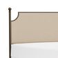 Richlands Furniture McArthur King Metal and Upholstered Poster Bed in Brown and Bronze, , large
