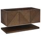 James Martin Vanities Marcello 48" Wall Mounted Single Bathroom Vanity in Chestnut with 3 cm Victorian Silver Quartz Top and Rectangular Sink, , large