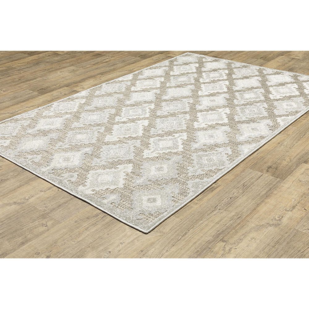 Oriental Weavers Tangier TAN08 3&#39;3&quot; x 5&#39; Beige Area Rug, , large