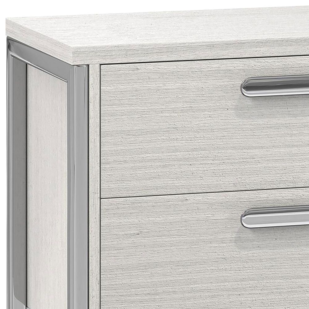 Bernhardt Stratum 2 Drawer Wide Nightstand in Mist with USB Ports, , large