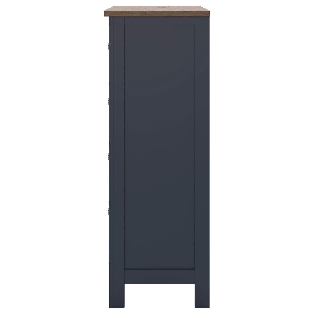 Ashley Landocken 4-Drawer Chest in Dark Slate Blue and Light Brown, , large